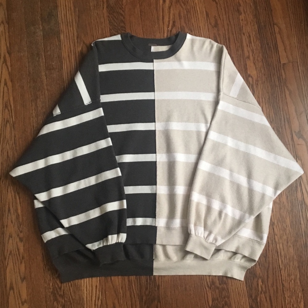 Uptown Stripe Free People XS black pearl combo